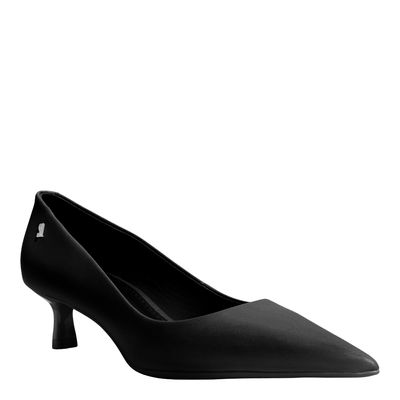 Scarpin Couro Pelica Soft Preto