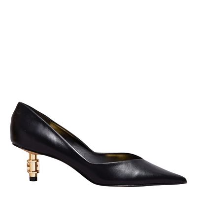 Scarpin Couro Confort Preto