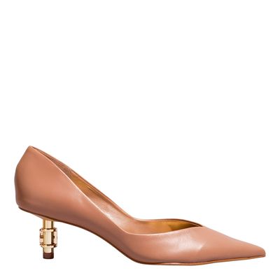 Scarpin Couro Confort Mocha