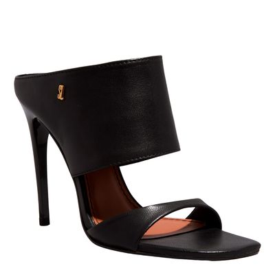 Mule Couro Pelica Soft Preto
