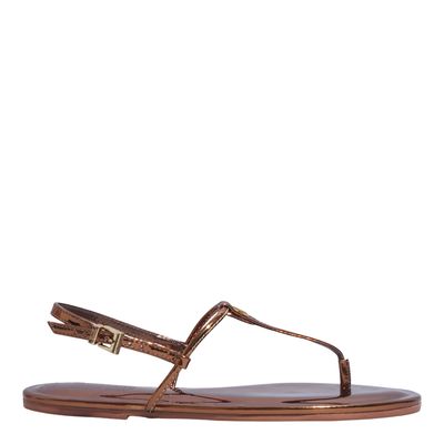 Rasteira Specchio Bronze