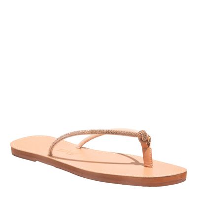 Rasteira Meia Cana Cristal Light Peach