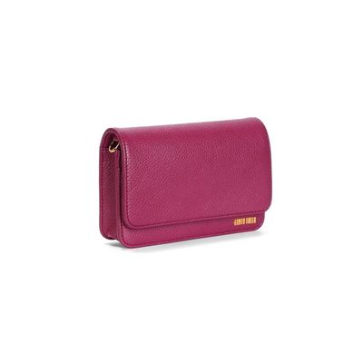 Bolsa Pequena Floater Rosa Pink Alça Transversal Corrente