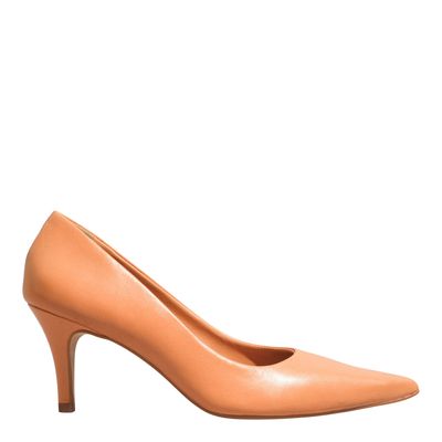 Scarpin Couro Nobre Soft Doce De Leite