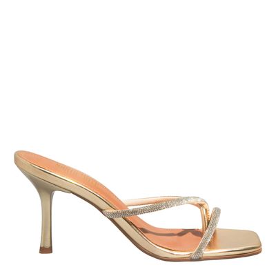 Mule Napa Metalizada Ultra Ouro Light