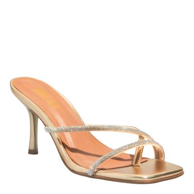 Mule Napa Metalizada Ultra Ouro Light