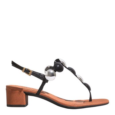 Sandália Verniz Glossy Preto