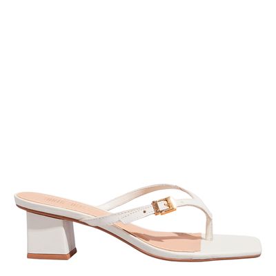 Mule Couro Nobre Soft Off White