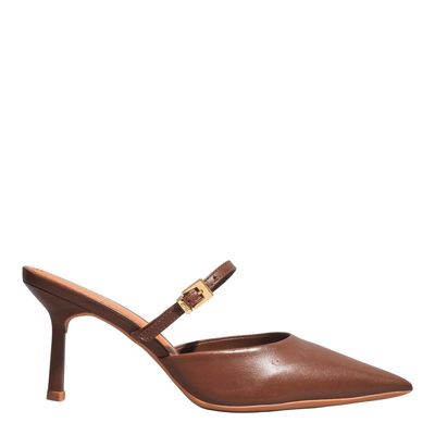 Mule Couro Pelica Soft Conhaque