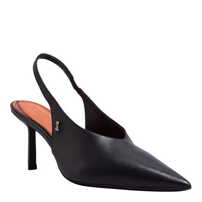 Scarpin Couro Pelica Soft Preto