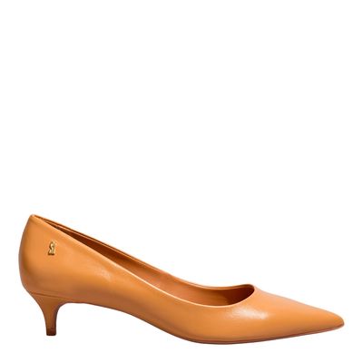 Scarpin Couro Confort Doce De Leite
