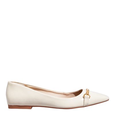 Sapatilha Verniz Glossy Off White