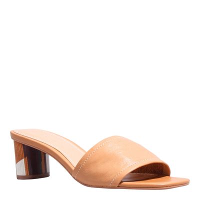 Mule Couro Nobre Soft Doce De Leite