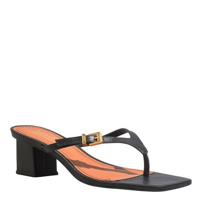 Mule Couro Nobre Soft Preto