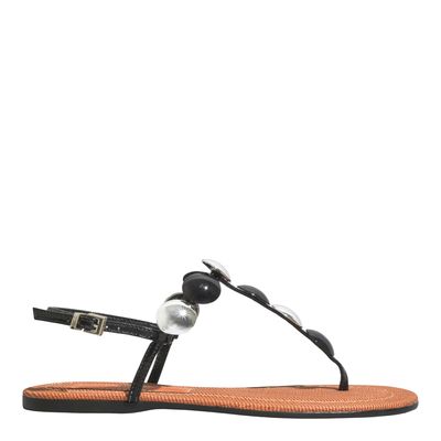 Rasteira Verniz Glossy Preto