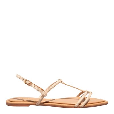 Rasteira Napa Knit Branco