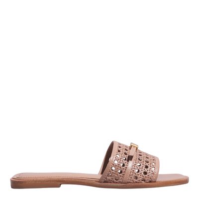 Rasteira Couro Trisse Mocha