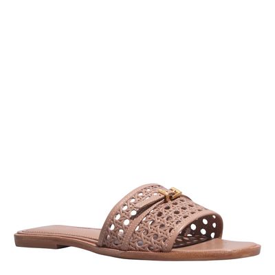 Rasteira Couro Trisse Mocha