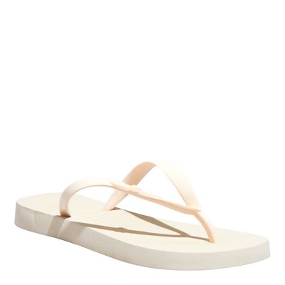 Flip Flop Borracha Off White
