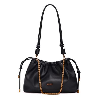 Bolsa Soft Preta Alça Ombro