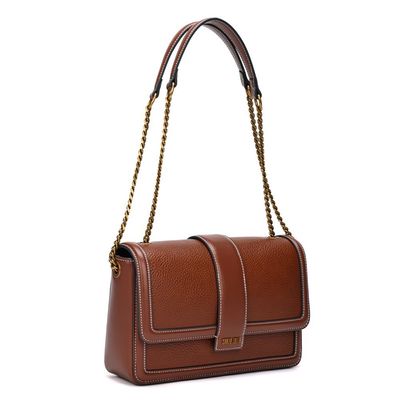 Bolsa Floater Marrom Alça Ombro Corrente