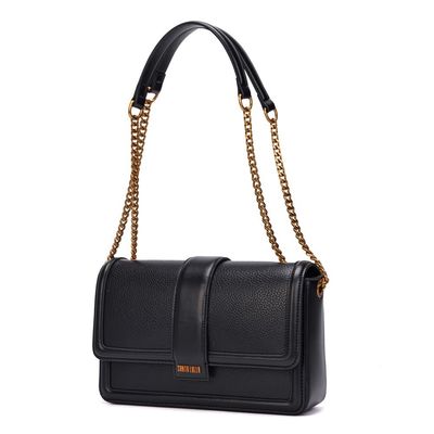 Bolsa Floater Preta Alça Ombro Corrente
