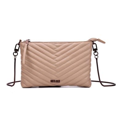 Bolsa Clutch Floater Bege Alça Corrente