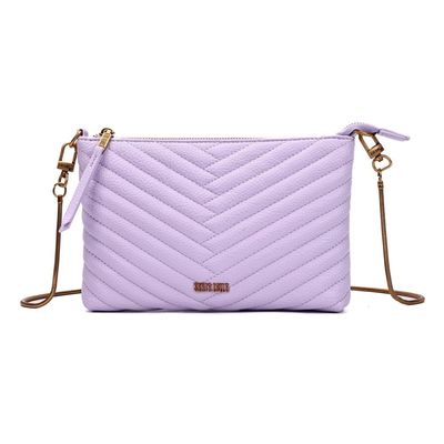 Bolsa Clutch Floater Lilás Alça Corrente