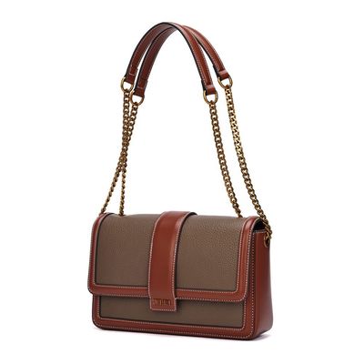 Bolsa Floater Marrom Alça Ombro Corrente