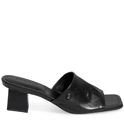 Mule Couro Nobre Soft Preto