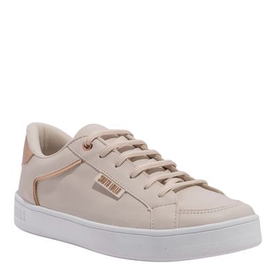 Tênis Floater Lux Off White E Rosa