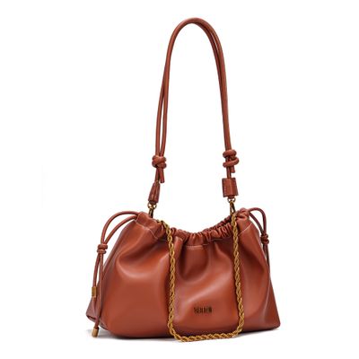 Bolsa Soft Marrom Alça Ombro