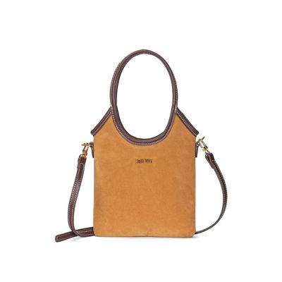 Bolsa P Material Camurça Mostarda