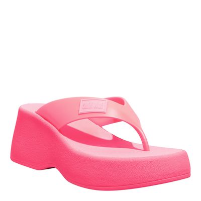 Tamanco Thong Plataforma Borracha Rosa Pink