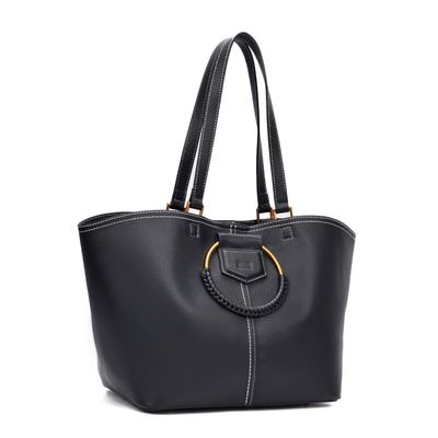 Bolsa Grande  Floater Preta Alça Ombro