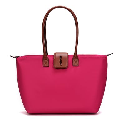 Bolsa Shopper Nylon Rosa Pink Alça Ombro