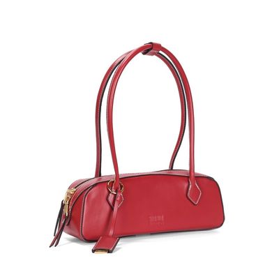 Bolsa Baguete Soft Vermelha Alça Ombro