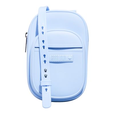 Bolsa Porta Celular Borracha Azul Bebe Alça Transversal