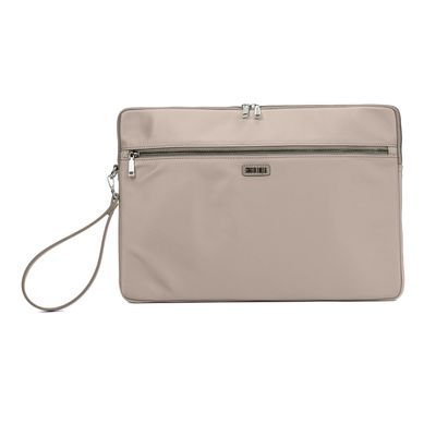 Porta Notebook Nylon Bege