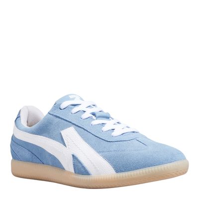 Tênis Masculino Couro Camurça Azul Capri