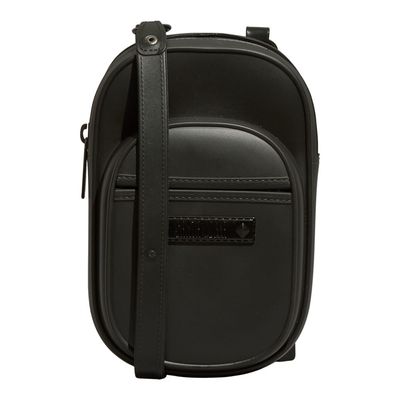 Bolsa Porta Celular Borracha Preta Alça Transversal