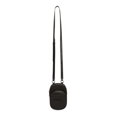 Bolsa Porta Celular Borracha Preta Alça Transversal