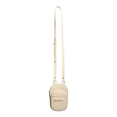 Bolsa Porta Celular Borracha Branca Alça Transversal