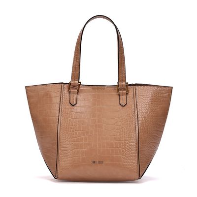 Bolsa M Material Croco New Sand