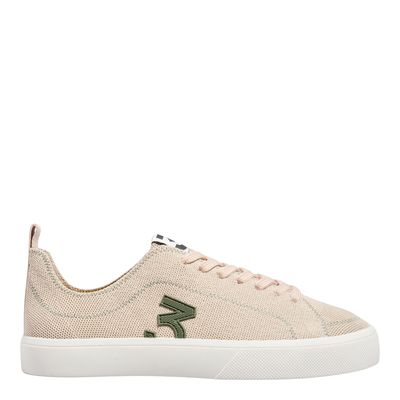 Tênis Masculino Knit Bege