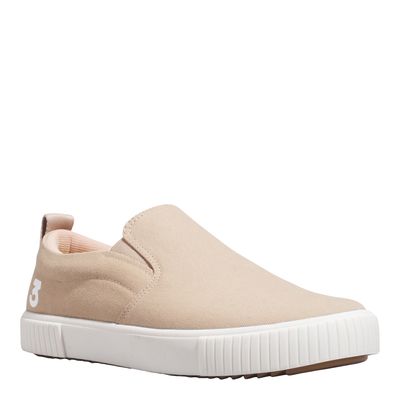 Tênis Slip On Masculino Lona Deserto Bege