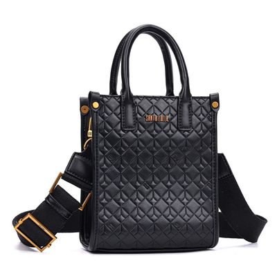Bolsa Tote Soft Preta Alça Dupla