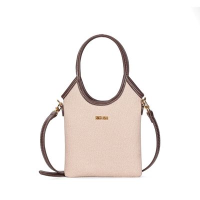 Bolsa Canvas Bege Alça Dupla