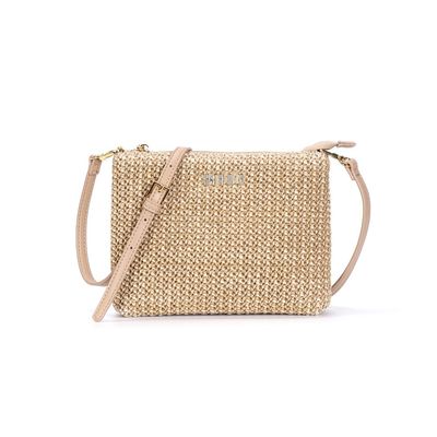 Bolsa Tramado Transversal Bege