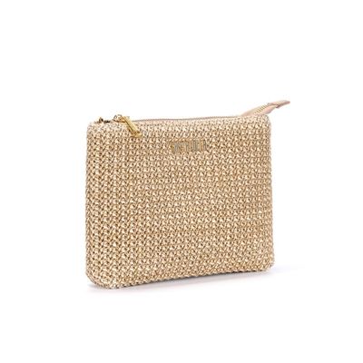 Bolsa Tramado Transversal Bege